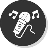 diseño de icono de vector de karaoke