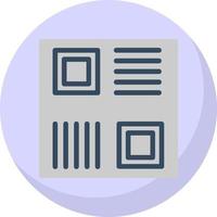 diseño de icono de vector de código qr