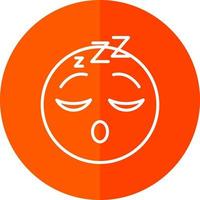 Sleeping Face Vector Icon Design