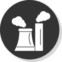 diseño de icono de vector de contaminación de chimenea