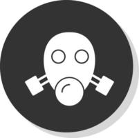 Gas Mask Vector Icon Design