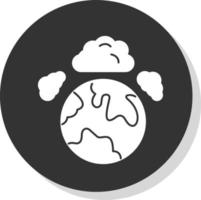 diseño de icono de vector de contaminación atmosférica