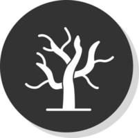 Dry Tree Vector Icon Design