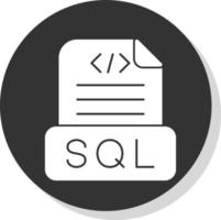 Sql File Vector Icon Design