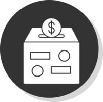 Donation Box Vector Icon Design