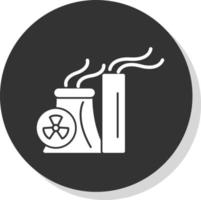 diseño de icono de vector de energía nuclear