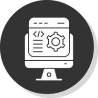 diseño de icono de vector de desarrollador de software