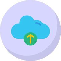 Cloud Upload Alt Vector Icon Design