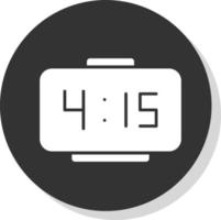 Digital Clock Vector Icon Design