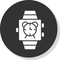 Smartwatch Alarm Vector Icon Design