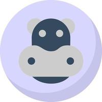 Hippo Vector Icon Design