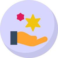 Hand Sparkles Vector Icon Design