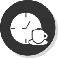 diseño de icono de vector de pausa para el café