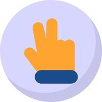 Hand Peace Vector Icon Design