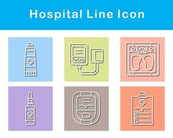 hospital vector icono conjunto