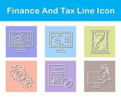 Finance And Tax Vector Icon Set