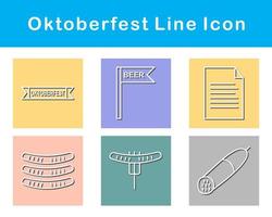 Oktoberfest vector icono conjunto