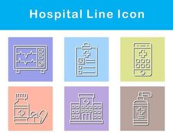 hospital vector icono conjunto