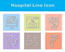 hospital vector icono conjunto