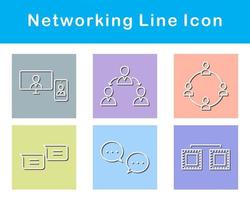 Networking Vector Icon Set