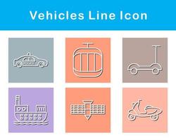 Vehicles Vector Icon Set