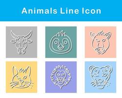 animales vector icono conjunto