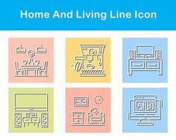 Home And Living Vector Icon Set