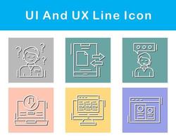 ui y ux vector icono conjunto