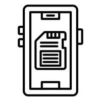 SD Storage Icon Style vector