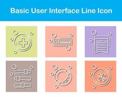 Basic User Interface Vector Icon Set