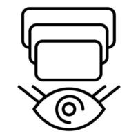 Depth Perception Icon Style vector