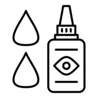 Medical Eye Drops Icon Style vector