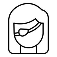 Eye Patch Icon Style vector