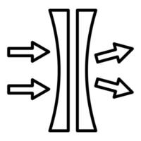 Normal Index Lenses Icon Style vector