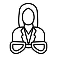 Optician Female Icon Style vector