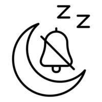 Quiet Time Icon Style vector