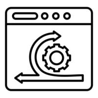 ágil software desarrollo icono estilo vector