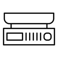 Electronic Balance Icon Style vector