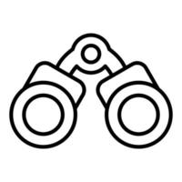 estilo de icono binocular vector