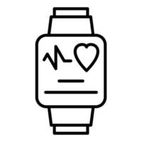 Fitness Tracker Icon Style vector