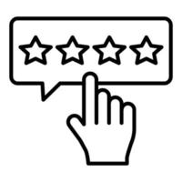 Please Rate Icon Style vector