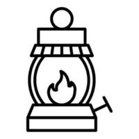 Gas Lamp Icon Style vector