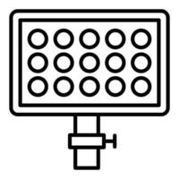 LED panel icono estilo vector