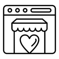 Favourite Store Icon Style vector