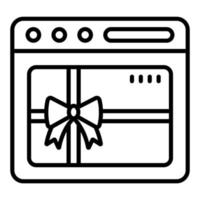 Gift Card Icon Style vector