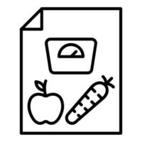 dieta consejos icono estilo vector