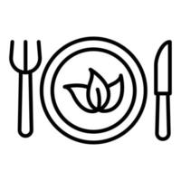 ambiental vegetarianismo icono estilo vector