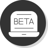 diseño de icono de vector beta