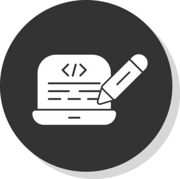 Edit Code Vector Icon Design