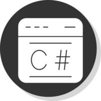 C Sharp Vector Icon Design